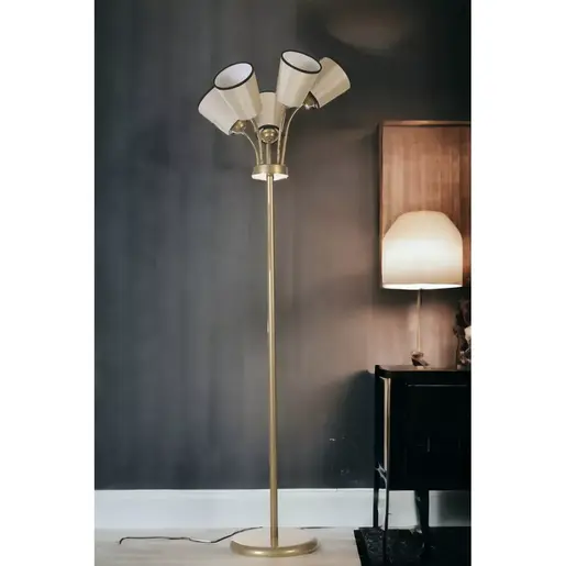 534LUN4525 Подна ламба Güneş 5 Li Eskitme 15-3 Abajurlu Lambader