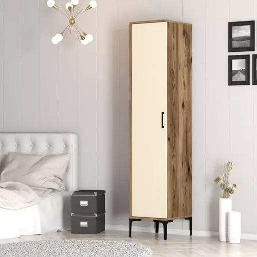 845HCT5411 Плакар Kumsal S - Walnut, Cream