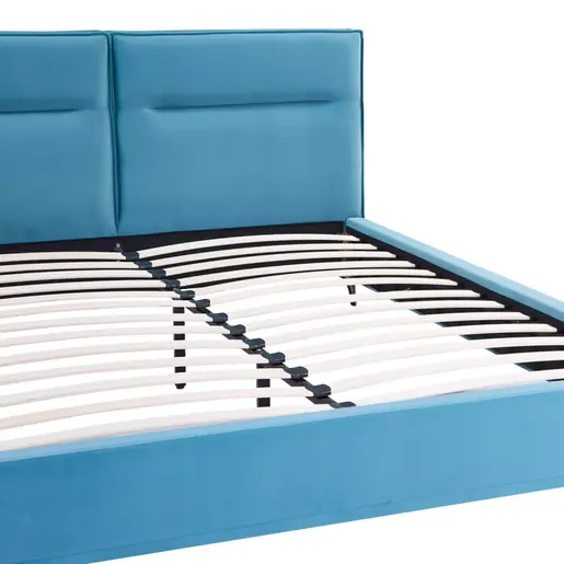 006-000047 Дупли кревет Ikina Тапациран во петрол боја 160x200cm