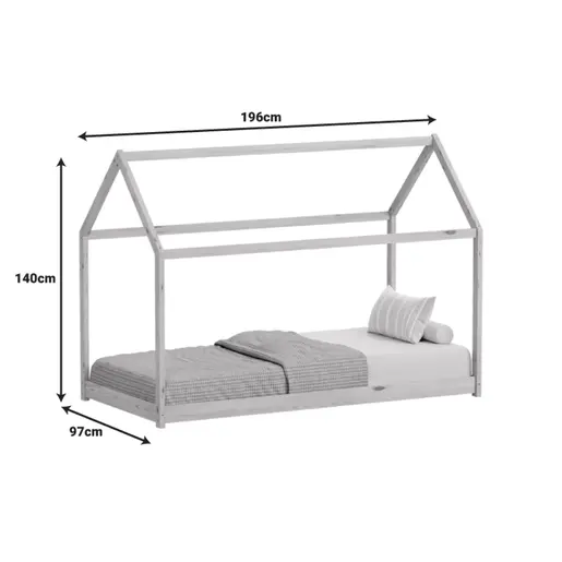 370-000001 Детски кревет Монтесори Нино Атлантик 90x190cm