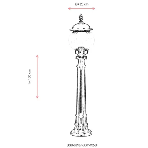 685AVN1252 Подна светилка за градина BSU-68187-BSY-M2-B