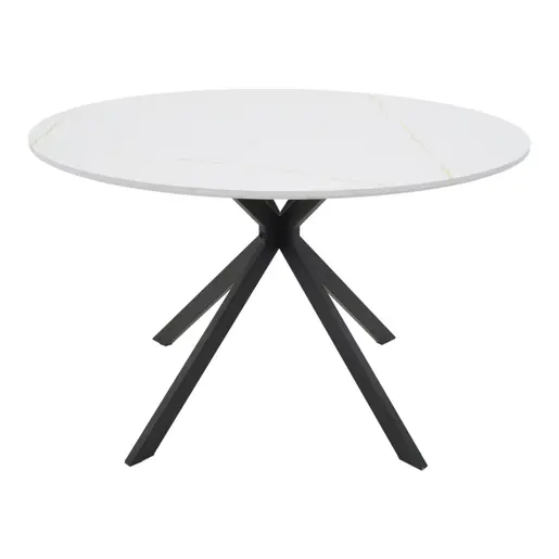 292-000101 Трпезариски сет Xuson бел мермер D120x75cm