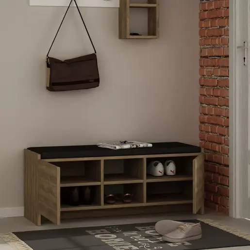 776HMS3905 Плакар за претсобје Zulla - Dark Oak