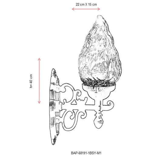 685AVN1276 Ѕидна ламба BAP-68191-1BSY-M1