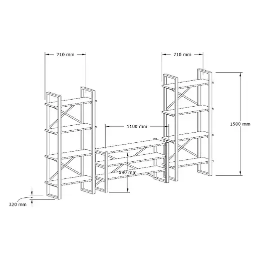 835PUQ3011 ТВ комода ОЕЛДЕ