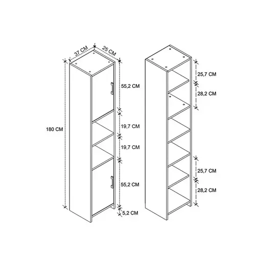 AQUBEL002 Плакар за бања ТАБРИЗ