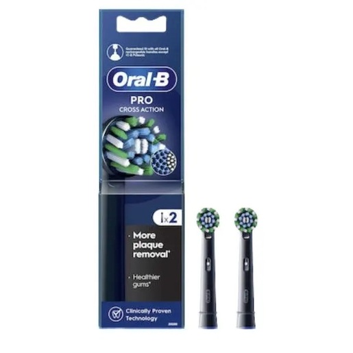 OralB CrossAction Black Edition заменска глава x2