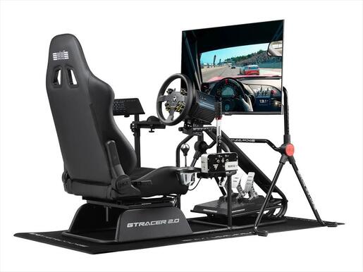 GAMING CHAIR NEXT LEVEL RACING GT-RACER 2.0 Cockpit, 150kg,  BLACK, NLR-R007