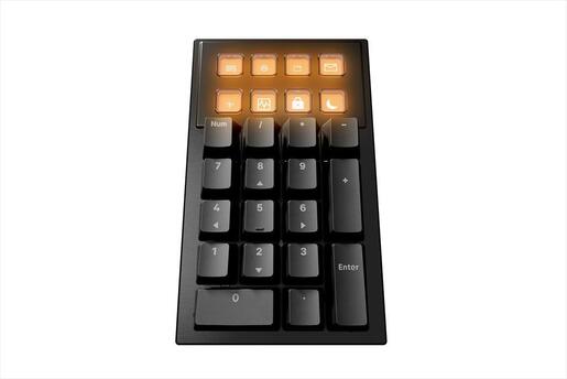 KEYBOARD MECHANICAL BE QUIET! DARK MOUNT SILENT MODULAR (hot-swappable numpad & media dock), Tactile switch HS, 8 customizable Display Keys, ARGB, Black, BT002US