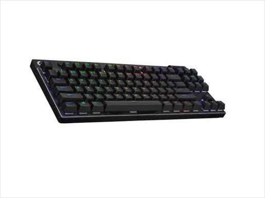 KEYBOARD MECHANICAL LOGITECH G PRO X LIGHTSPEED WIRELESS, TKL, RGB, TACTILE, w/Carrying case, 920-012136