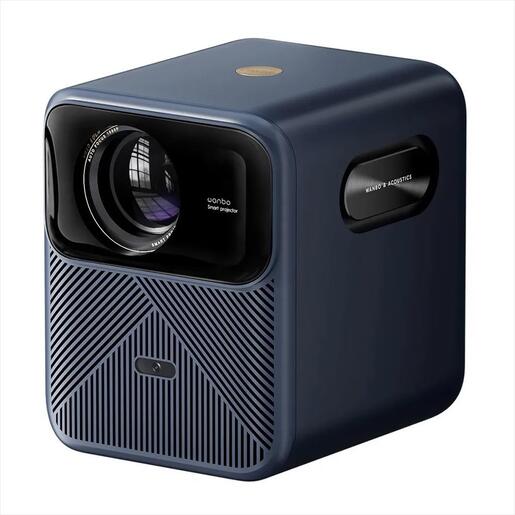 PROJECTOR WANBO MOZART 1 PRO NEW GOOGLE TV, 1200Ansi, 3000:1 FHD (1920x1080),  16:9 , 4:3, HDMI, USB 2.0, AUX, WIFI 6, BT 5.0, 2GB RAM,16GB Storage, w/speakers, Blue