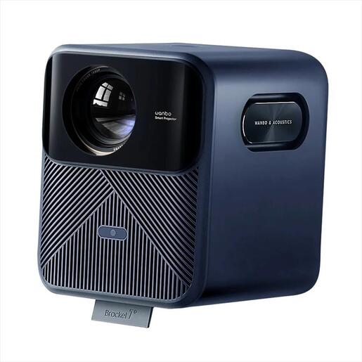 PROJECTOR WANBO MOZART 1 PRO NEW GOOGLE TV, 1200Ansi, 3000:1 FHD (1920x1080),  16:9 , 4:3, HDMI, USB 2.0, AUX, WIFI 6, BT 5.0, 2GB RAM,16GB Storage, w/speakers, Blue