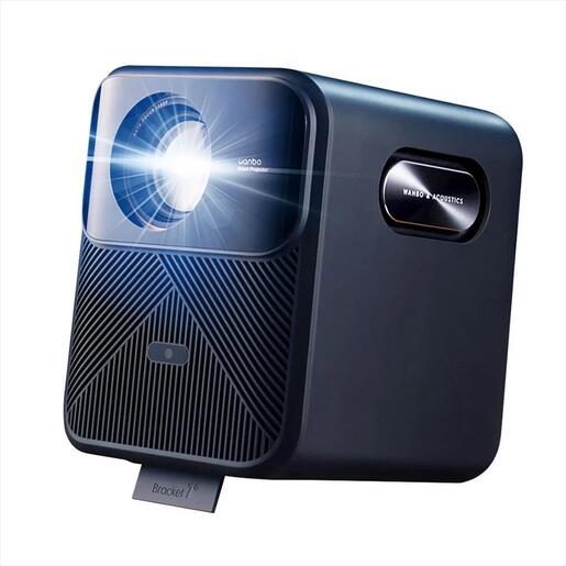 PROJECTOR WANBO MOZART 1 PRO NEW GOOGLE TV, 1200Ansi, 3000:1 FHD (1920x1080),  16:9 , 4:3, HDMI, USB 2.0, AUX, WIFI 6, BT 5.0, 2GB RAM,16GB Storage, w/speakers, Blue