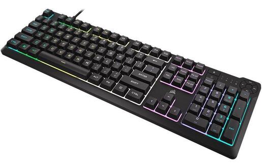 KEYBOARD MECHANICAL CORSAIR K55 CORE RGB, Rubber Dome SWITCHES, Black, CH-9226C65-NA