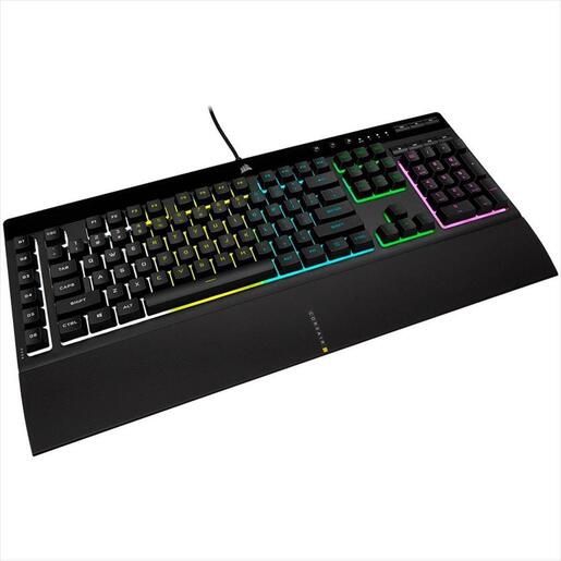 KEYBOARD MECHANICAL CORSAIR K55 PRO RGB, Rubber Dome SWITCHES, Black, CH-9226765-NA