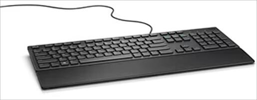 KEYBOARD WIRED USB DELL KB 216 Black