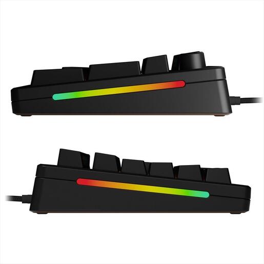 KEYBOARD MECHANICAL GLORIOUS GMMK 3 HE RGB 100% Dual HE/MX Hot Swappable Fox HE Switches, Black, w/knob GLO-KB-GMMK3-100-PB-HE-W-BLK-US