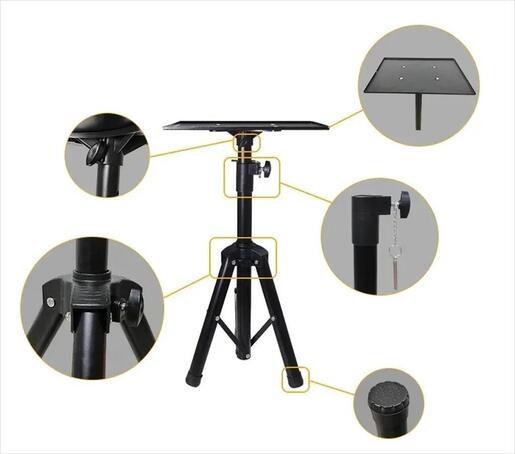 PROJECTOR FLOOR STAND PFS-001 EXTRALINK, up to 3kg, From 60 to 120 cm, EX.39401