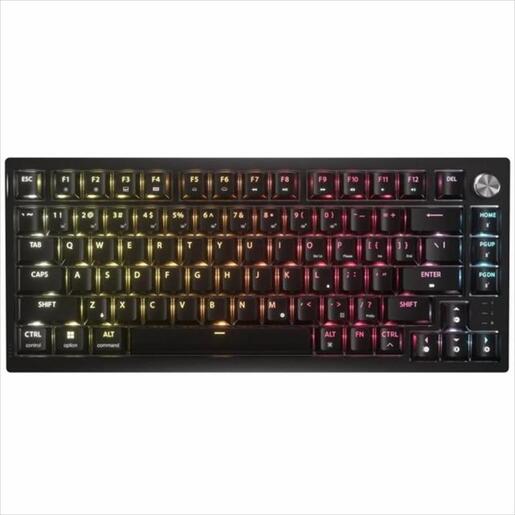 KEYBOARD MECHANICAL CORSAIR K65 PLUS  RGB LED 75%  MLX Fusion Tactile (Wired+Bluetooth), Black, CH-91D441F-NA