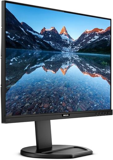 PHILIPS LED IPS 23.8'' 243B9H, 4ms,  HDMI, DP, USB-C 3.2 (x1 upstream, x3 downstream), speakers, Smart Contrast 50.000 000:1, 2.0 MPix FHD webcam, PowerSensor, Pivot, Black монитор