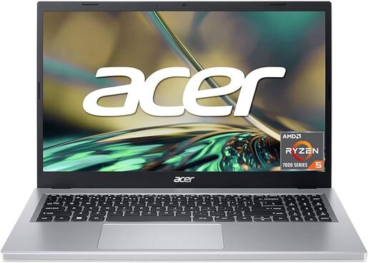 ACER Aspire 3 (A315-24P-R8SP), 15.6" IPS FHD (1920 x 1080) resolution, AMD Ryzen™ 5 7520U, 16 GB DDR5, 512GB PCIe NVMe SSD, 2xUSB 3.2, 1xUSB-C, HD WEBCam, HDMI, Wi-Fi 2x2 AC, BT 5.2 лаптоп