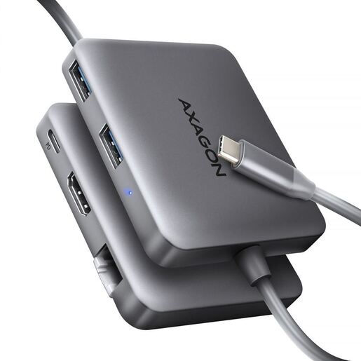 Axagon USB HUB 2xUSB 3.2 Gen 1, GLAN, HDMI, PD 100W HMC-5HL