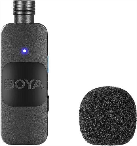 MICROPHONE WIRELESS BOYA BY-V10, USB-C receiver, black