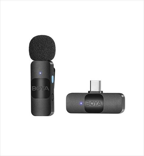 MICROPHONE WIRELESS BOYA BY-V10, USB-C receiver, black