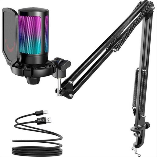 MICROPHONE FIFINE A6T RGB, w/ARM, USB Type-C, 2.5m cable