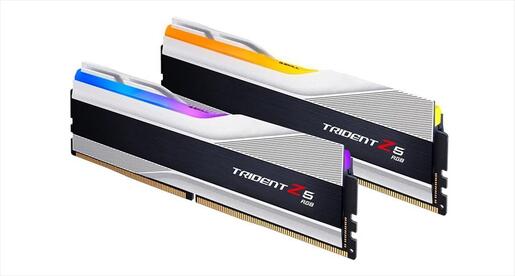 RAM DDR5 32GB(2x16GB) 6400MHz CL32 G.SKILL Trident Z5 RGB Intel XMP Silver F5-6400J3239G16GX2-TZ5RS