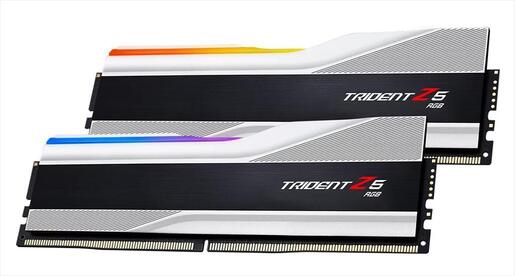 RAM DDR5 32GB(2x16GB) 6400MHz CL32 G.SKILL Trident Z5 RGB Intel XMP Silver F5-6400J3239G16GX2-TZ5RS
