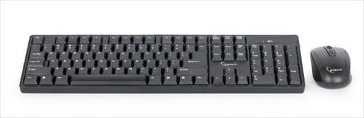 COMBO KEYBOARD AND MOUSE WIRELESS GEMBIRD Black, KBS-W-01