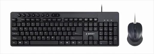 COMBO KEYBOARD AND MOUSE WIRED GEMBIRD Black, KBS-UM-04