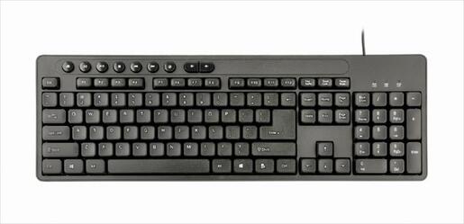 COMBO KEYBOARD AND MOUSE WIRED GEMBIRD Black, KBS-UM-04