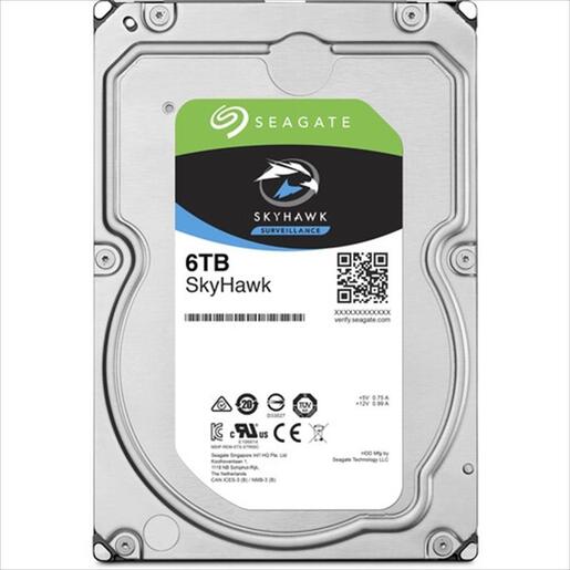 HDD 3,5" 6TB SEAGATE SkyHawk 5400RPM 256MB 24x7 SATAIII ST6000VX009