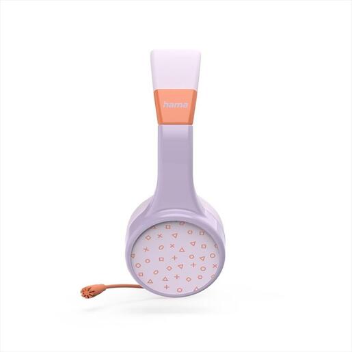 HEADPHONES WIRELESS HAMA Bluetooth "TEENS GUARD II", Orange/Purple, w/detachable microphone, 184183