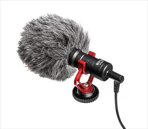 MICROPHONE BOYA CARDOID BY-MM1, 3.5mm TRS and TRRS cable