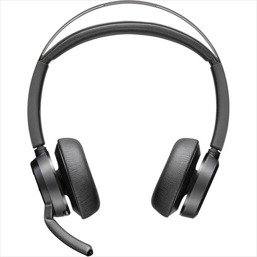 HEADPHONES POLY Voyager Focus 2 USB-A/C w/microphone, w/charging stand, 9T9J6AA#AC3 ,Bluetooth
