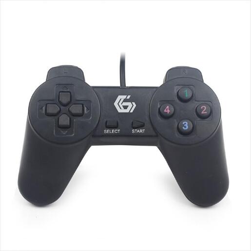 GAME PAD WIRED GEMBIRD USB (for PC), Black, JPD-UB-01
