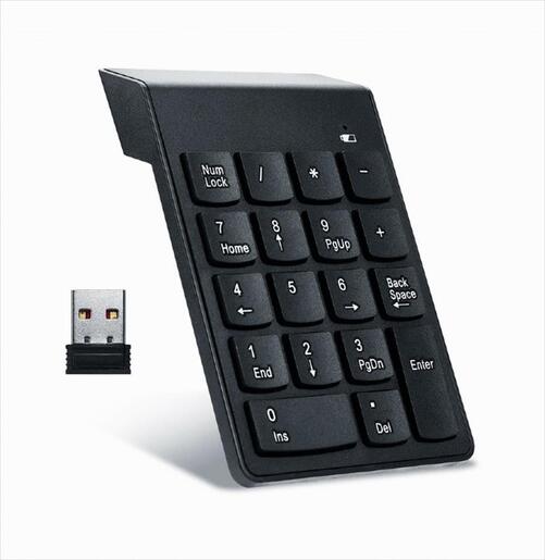 KEYPAD WIRELESS GEMBIRD w/18 BUTTONS BLACK, KPD-W-02