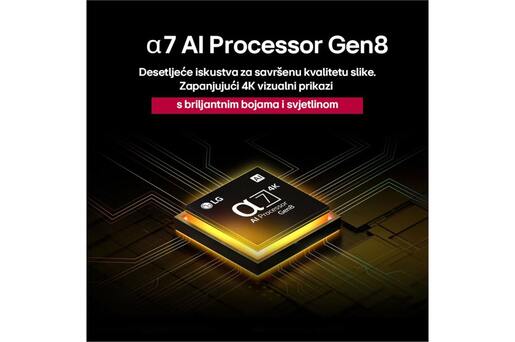 LG 65 UA 74003 LB, 4K UHD, Smart TV, WebOS 25, а7 АI Processor 4K Gen8, LG ThinQ, HDR10