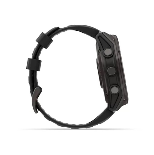 GARMIN Fenix 8 Pro – 51 mm, AMOLED, Sapphire, Carbon Gray DLC Titanium, Black/Pebble Gray Silicone Band, 010-03199-01