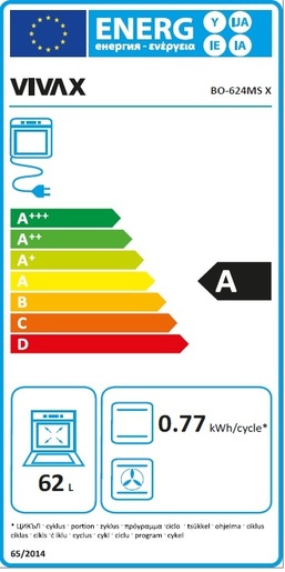 VIVAX HOME BO-624MS X вградна фурна