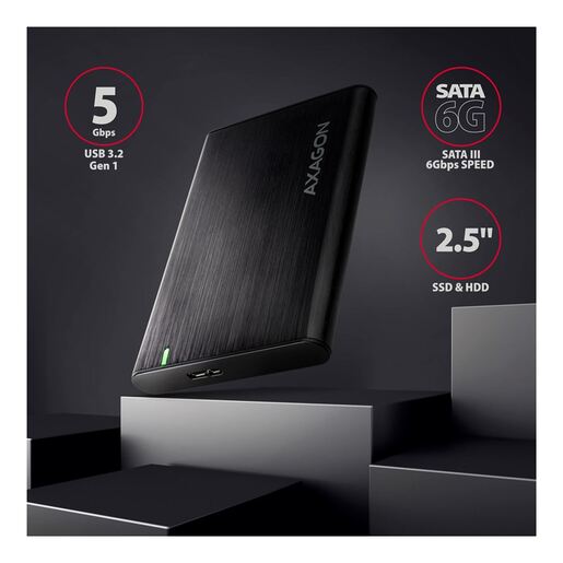 AXAGON SATA 6G->USB-C 3.2Gen1, AXA, EE25-A6M кутија за диск