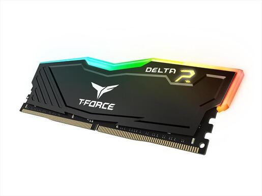 RAM DDR4 32GB(2x16GB) 3600MHz CL18 TEAM GROUP T-FORCE DELTA RGB, TF3D432G3600HC18JDC01 black