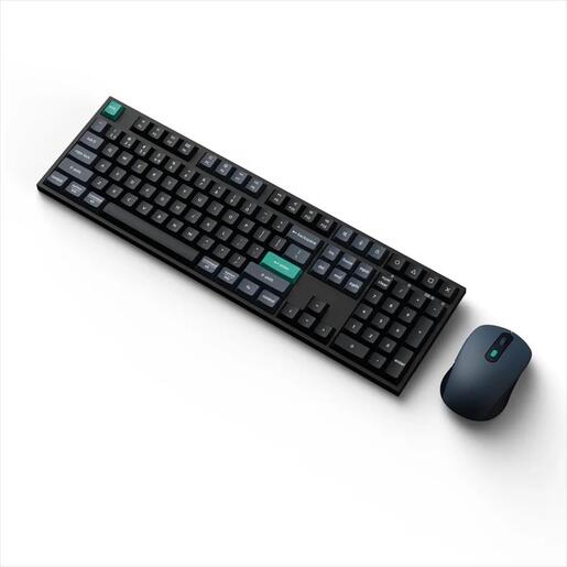 COMBO KEYBOARD AND MOUSE WIRELESS KEYCHRON B36 FULLSIZE + BM25 Scissor switch Multi-Device (Wired, 2.4Ghz,Bluetooth), Deep Black, KCBD2
