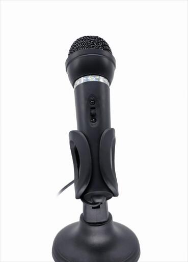 MICROPHONE GEMBIRD Condenser with desk-stand, 1x3.5 audio jack, 1.3m cord, MIC-D-04