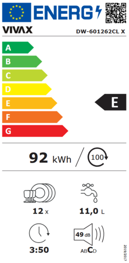 VIVAX HOME DW-601262CL X машина за садови