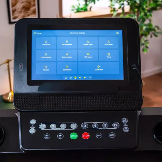 THUNDER Ел.лента за трчање Ignite Premium S TFT Black – 22 km/h, 15.6" Android дисплеј, 220 kg лента за трчање