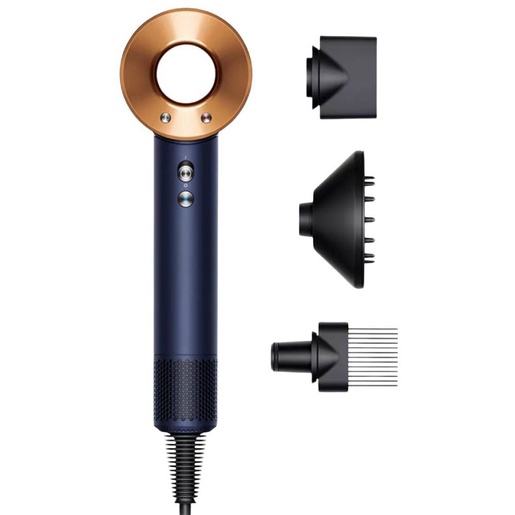 Dyson Supersonic HD07, Prussian Blue/Rich Copper (Curly+Coily) Фен за коса
